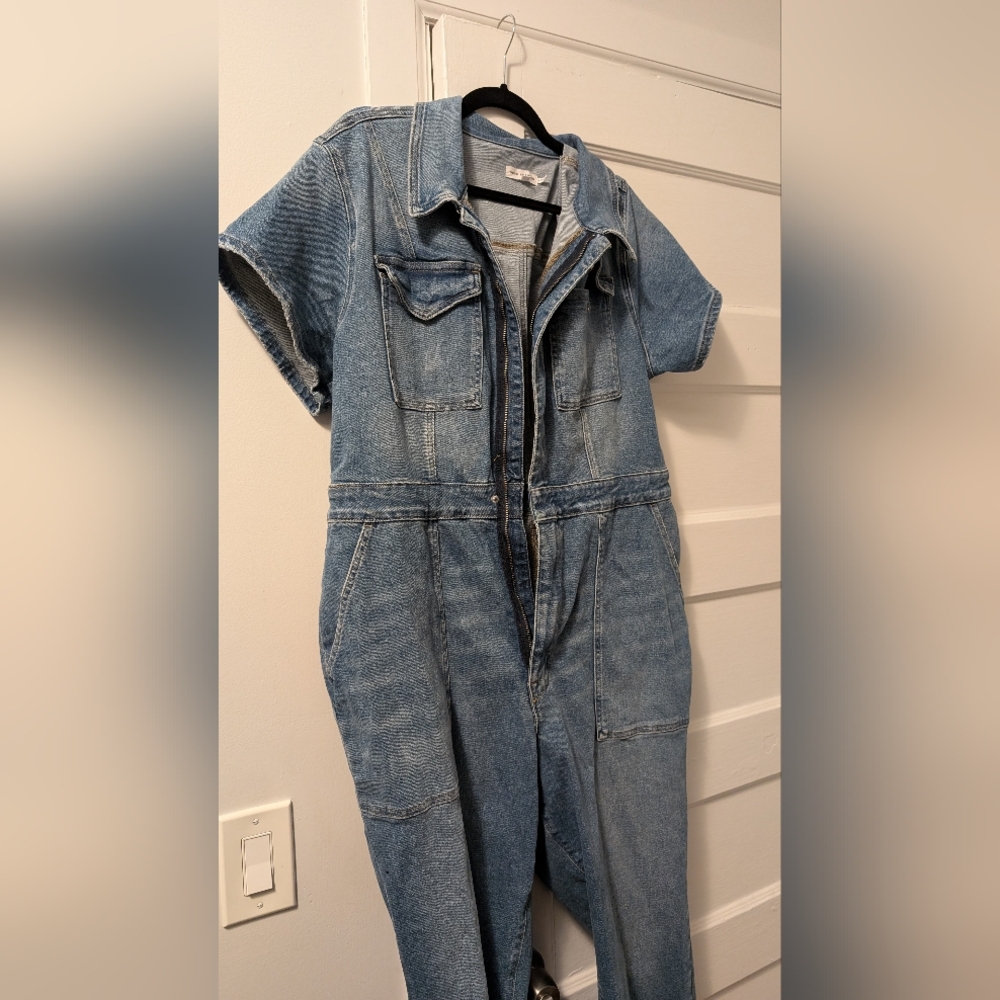 Good American Denim Jumpsuit Sz 5 (Good American Sizing, about a 2xl)